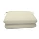 preview thumbnail 27 of 44, Sunbrella 20 x 18 solid fabric seat pad(2 pack) - 20"W x 18"D x 2.5"H Canvas Canvas