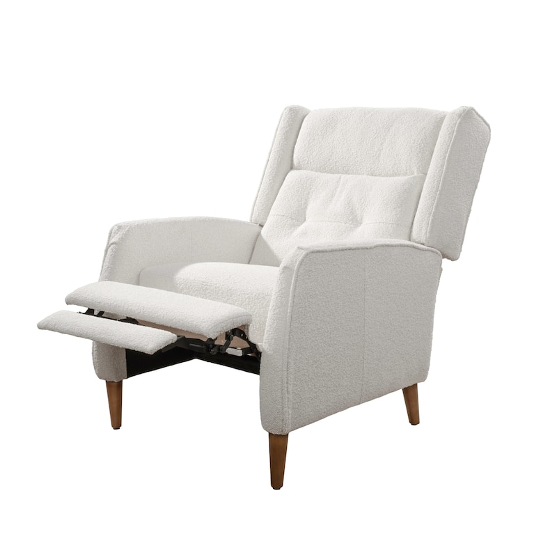 Art Leon Mid-century Modern Recliner, Lounge Chair with Wood Frame