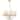 Majorca Modern Brass Fabric Shade Pendant Light Fixture - 6 Light