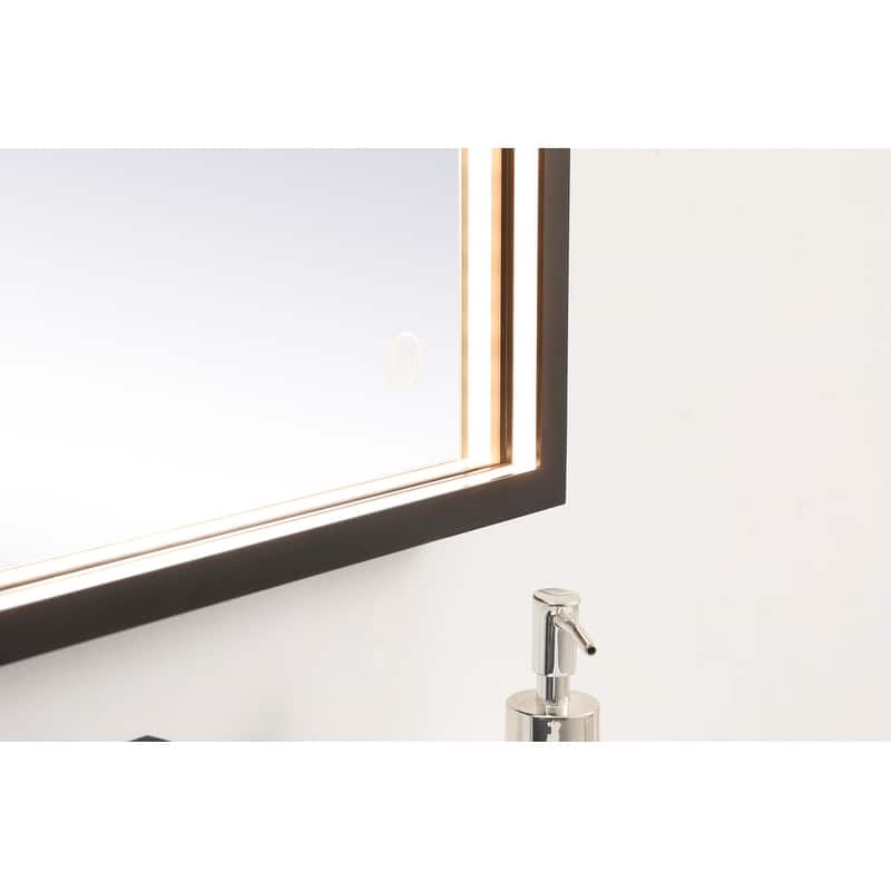 Indigo Home 18x30 inch LED mirror with adjustable color temperature