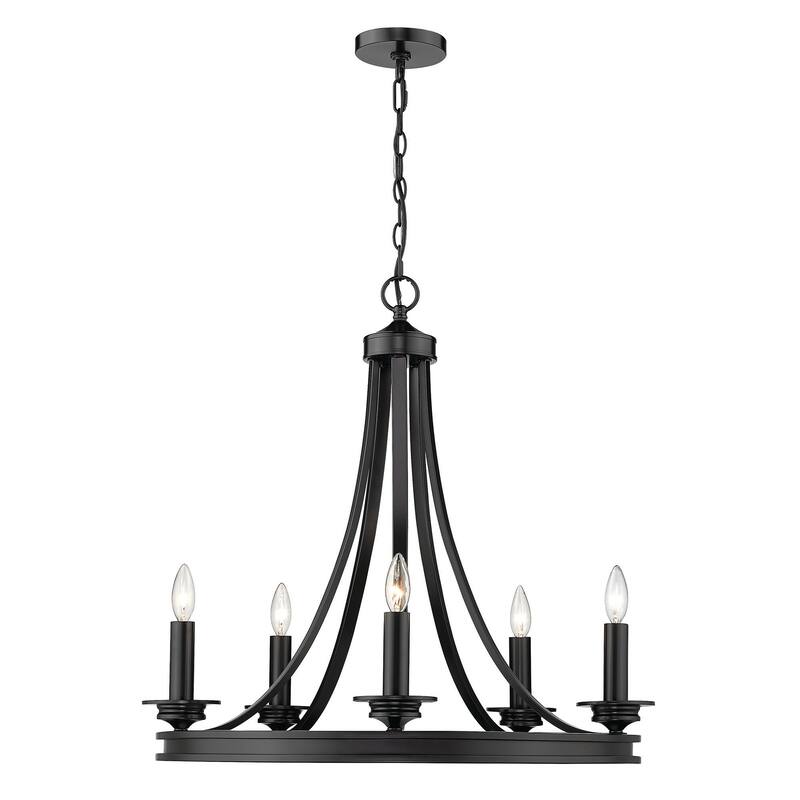 Golden Lighting Saldano 5 Light 28" Wide Taper Candle Chandelier