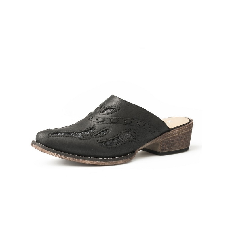 Shop Roper Casual Shoes Womens Mule Beth Snip Toe Black Free