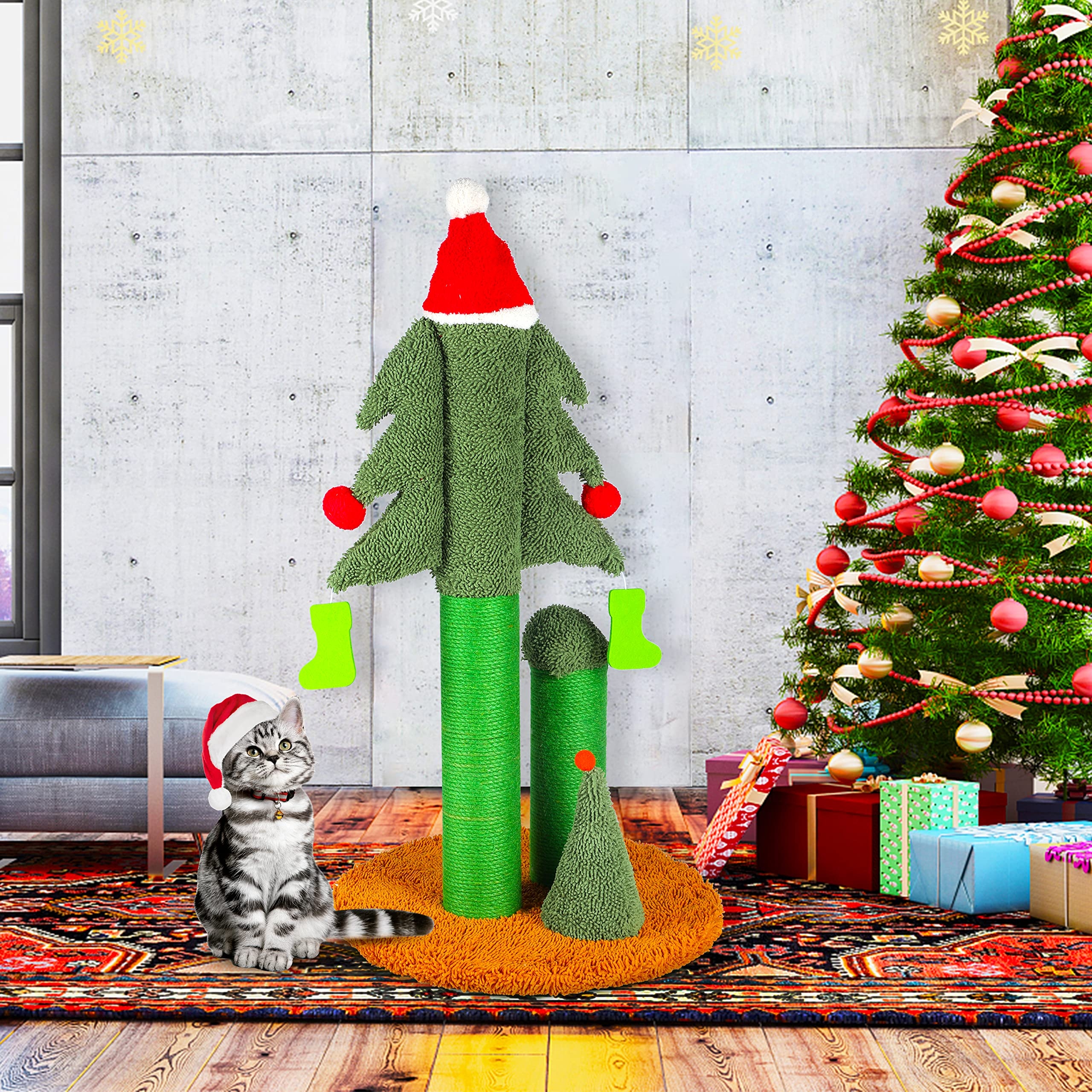 Christmas tree cat scratcher outlet