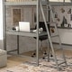 preview thumbnail 55 of 60, Traditional Wood Slat Loft Bed with Integrated Desk & Ladder