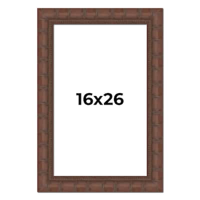 16x26 Frame Pewter Solid Wood Picture Frame Width 1.625 Inches | Interior Frame Depth 0.6875 Inches
