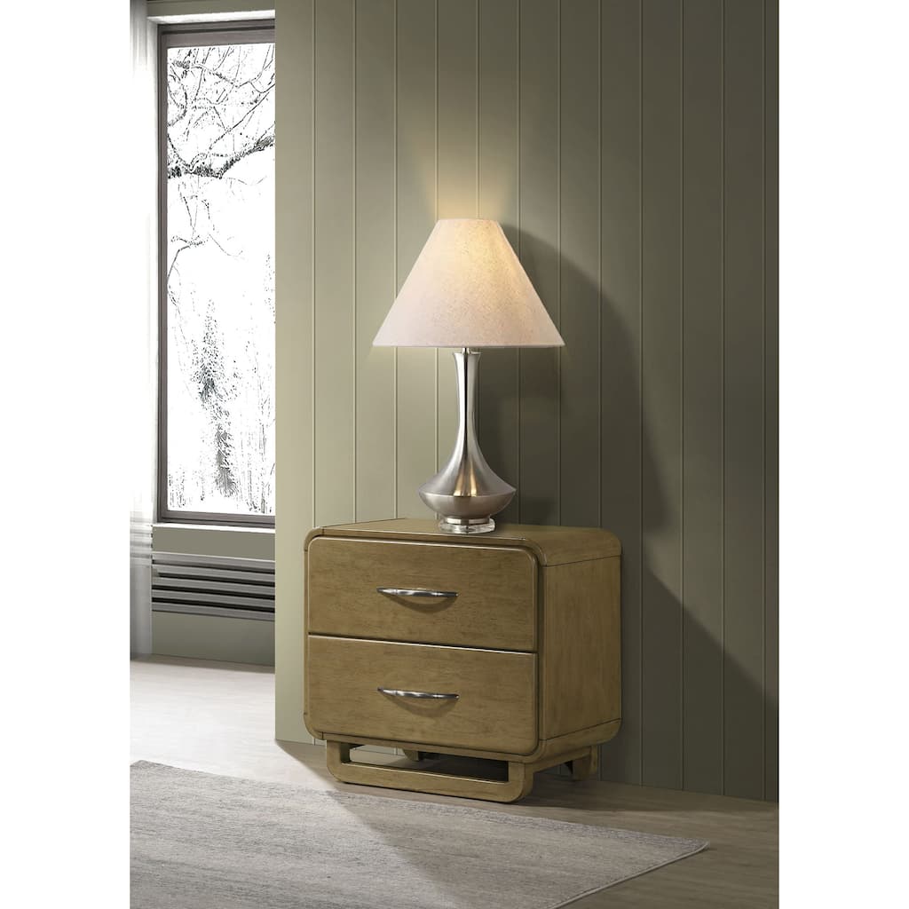 Tully Nutmeg 2-drawers Nightstand