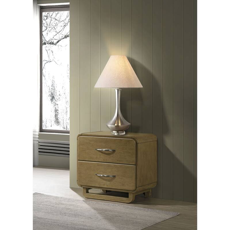 Tully Nutmeg 2-drawers Nightstand