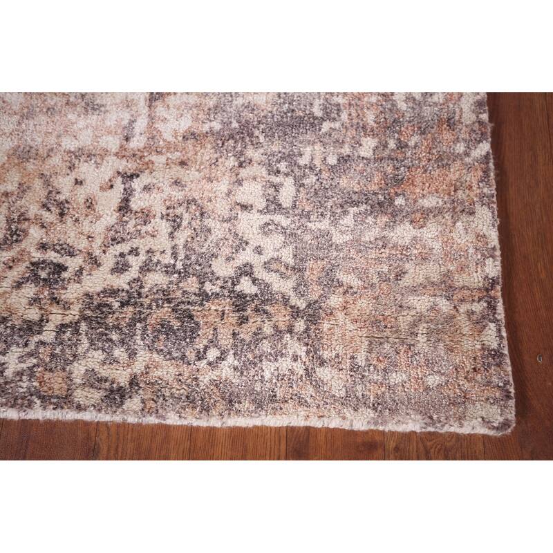 Modern Abstract Foyer Rug Handmade Wool Carpet - 2'9"x 5'0"