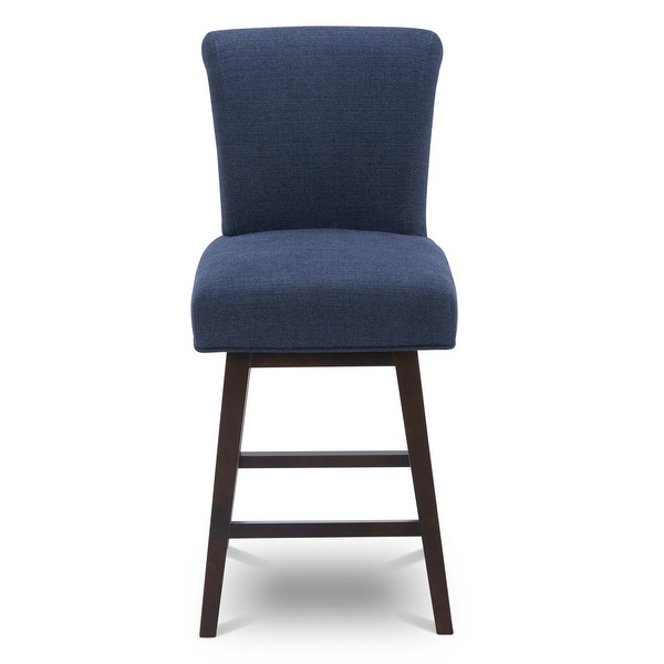 Noah Upholstered 26 inch Counter Height Swivel Barstool Set of 2 On Sale Bed Bath Beyond 37997189