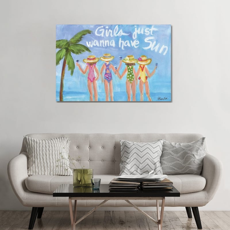 iCanvas "Girls In The Sun" by Brenda Bush Canvas Print - 32x48x1.5