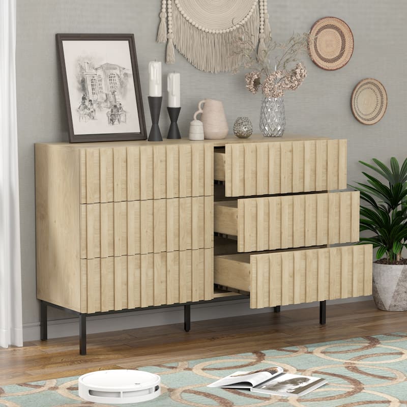 6 Drawers Chest Of Dresser Storage Tower Cabinet Bedroom Organizer