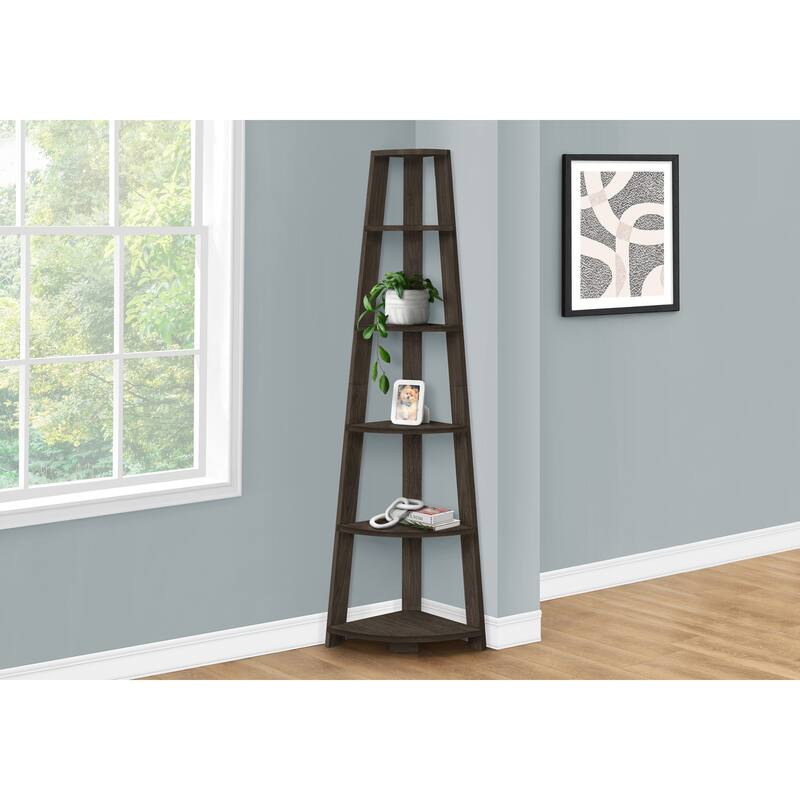 5 Tier Corner Bookshelf