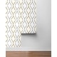 preview thumbnail 15 of 20, NextWall Ogee Ribbon Peel and Stick Wallpaper