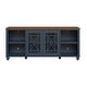 preview thumbnail 46 of 48, Vintage TV Stand with Carved Doors for Large Size TV