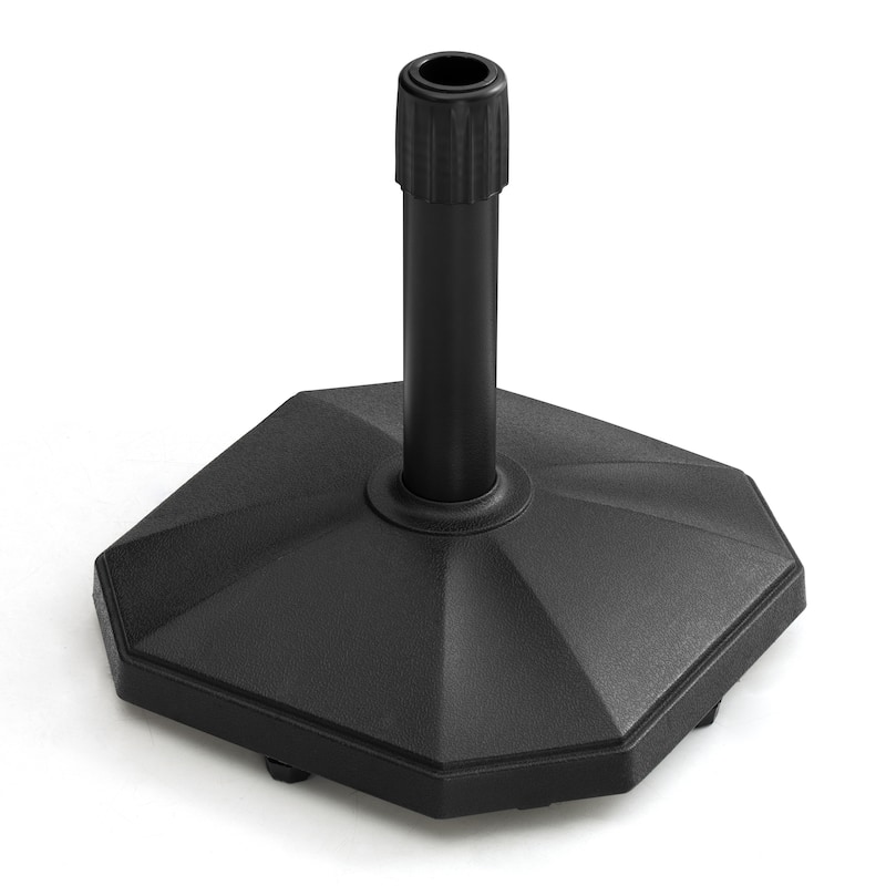 30-lb Outdoor Patio Umbrella Stand Base Holder Black - Black