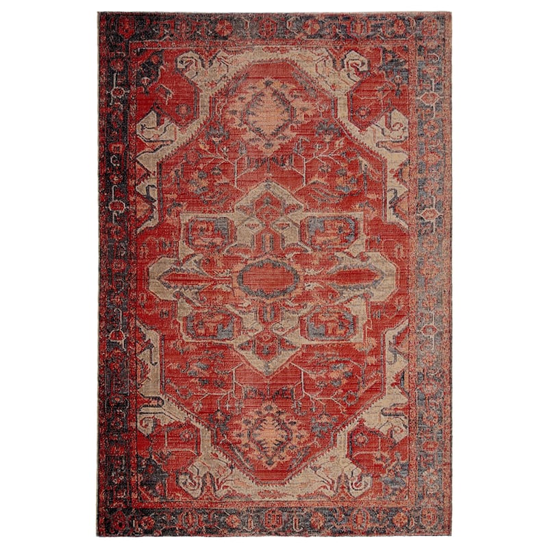 Leighton Indoor and Outdoor Medallion Area Rug - 8'10" x 12'