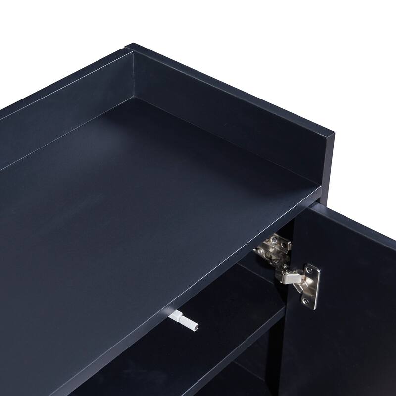 Sideboard Cabinet with 4 Doors, Buffet Cabinet with Adjustable Shelves, Kitchen Storage Cabinet with Metal Legs