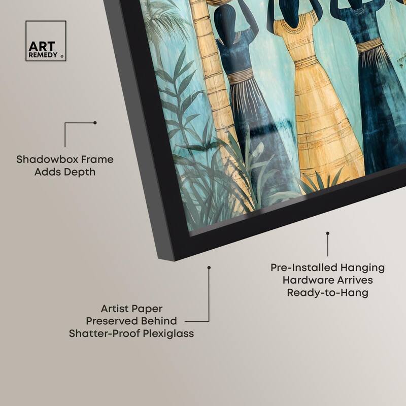 Walk Under Palms Shadowbox by Art Remedy