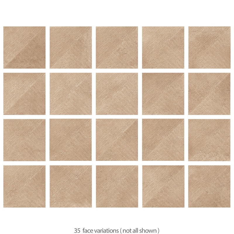 Merola Tile Atlas Rigato Cotto 9-3/4" x 9-3/4" Porcelain Floor and Wall Tile
