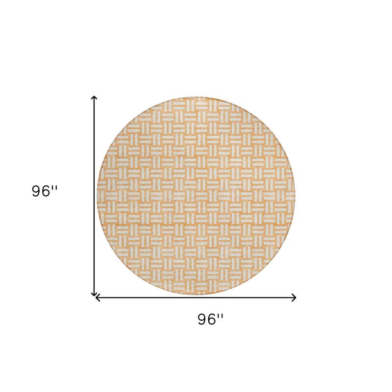 HomeRoots Geometric Transitional Rectangle Outdoor Rug