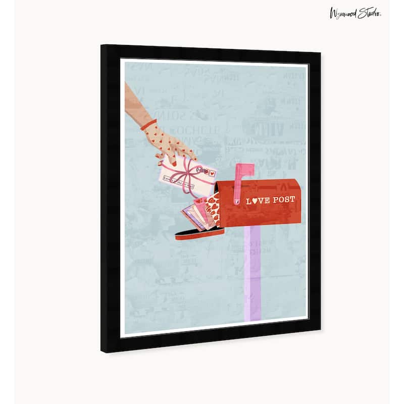 Wynwood Studio Prints Fashion Glam Love Post Red Wall Art