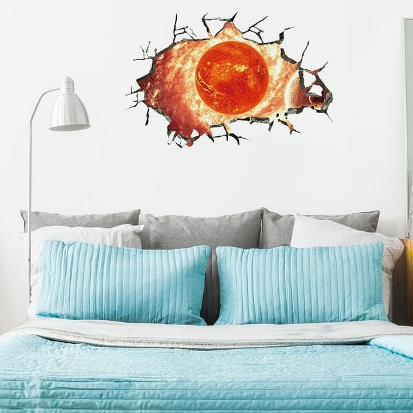 Shop Sun Pattern Removable 3d Wall Stickers Self Stick Murals