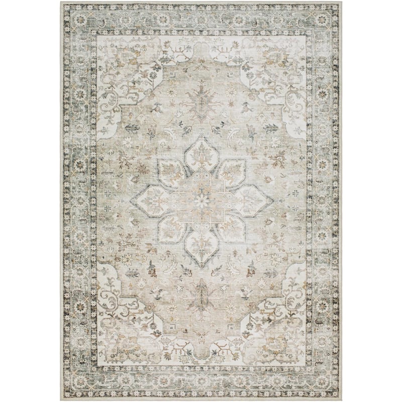 Livabliss Lavable Traditional Machine Washable Area Rug