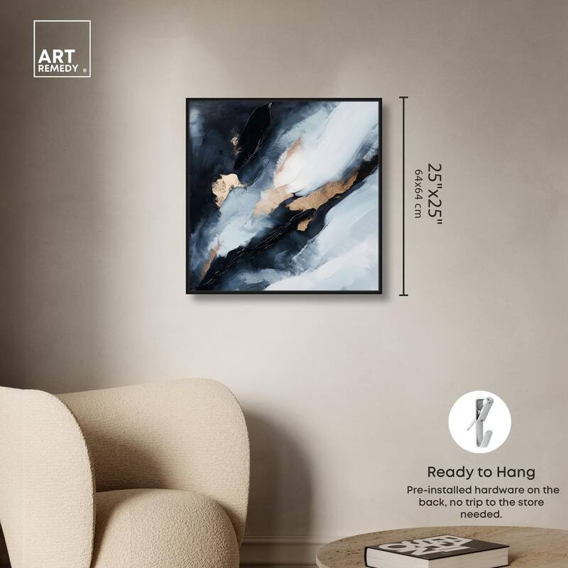 Golden Spark I Canvas by Art Remedy