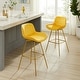 preview thumbnail 7 of 31, Art Leon Modern Swivel Velvet Barstool (Set of 2)