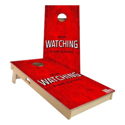 Stop Watching Outdoor Cornhole Board Set