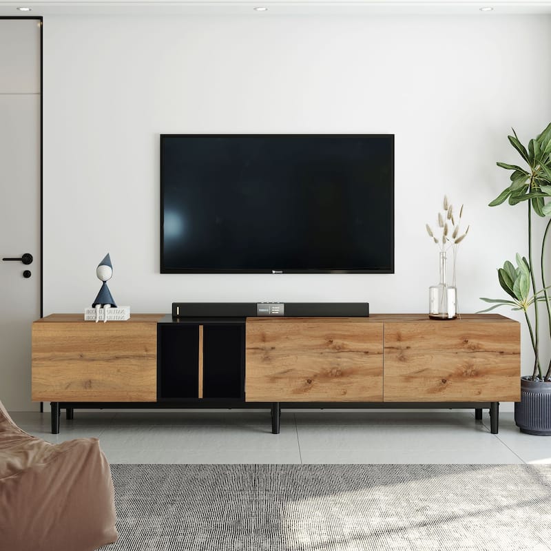 Modern Farmhouse Style Media Console, Living Room TV Stand