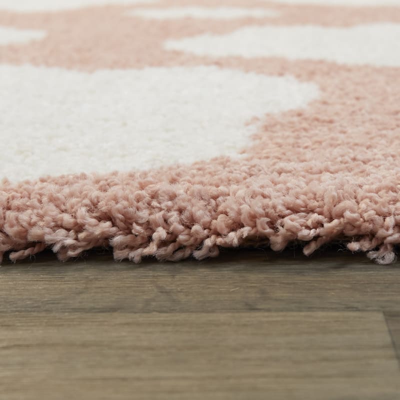 Mod-Tod Clouds Kids Shag Area Rug