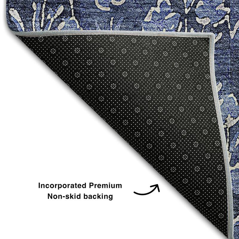 Premium Washable Super Soft Floral Contemporary Mayfield Rug