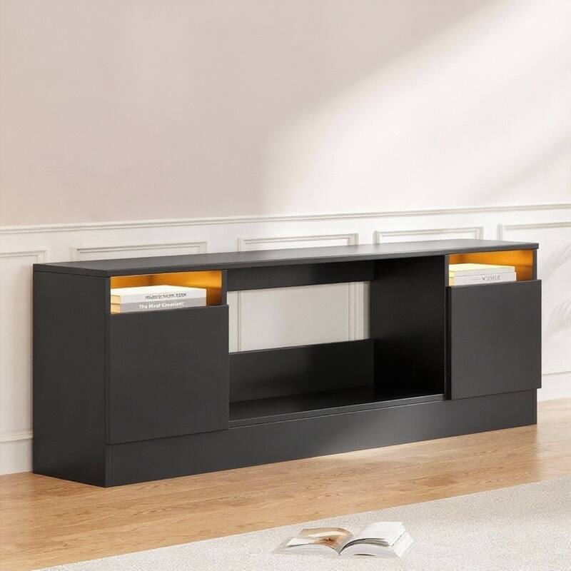 70" TV Stand, with Storage Cabinet, up to 75"