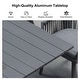 preview thumbnail 6 of 14, PURPLE LEAF Patio Dining Set with Outdoor Aluminium Dining Table and Woven Rattan Chairs