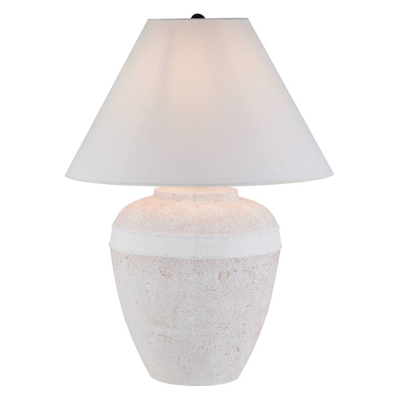 Chiara 23" Tall Ceramic Table Lamp with Fabric Shade - 18.5" Wide