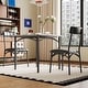 preview thumbnail 4 of 22, 3 Pcs Dining Table Chair Set , Compact Kitchen Table with 2 Upholstered Chairs - 29.2x29.2x30in