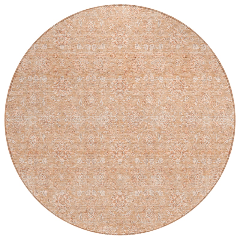 Machine Washable Indoor/ Outdoor Chantille Traditional Floral Rug