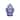 Sen 18 Inch Ceramic Temple Jar with Lid, Blue and White Flower Design