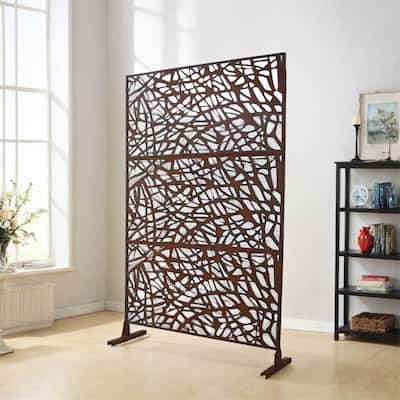 Outdoor & Indoor Privacy Screen Metal Privacy Screen 76" H×48" W