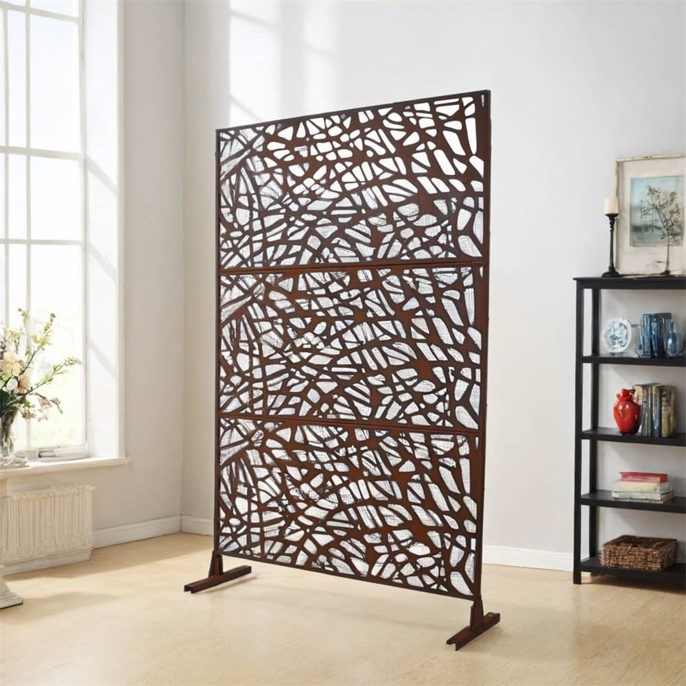 Outdoor & Indoor Privacy Screen Metal Privacy Screen 76" H×48" W