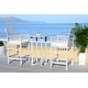 preview thumbnail 1 of 5, SAFAVIEH Outdoor Living Pate 3-piece Bar Bistro Set - 25"W x 26"D x 50"H