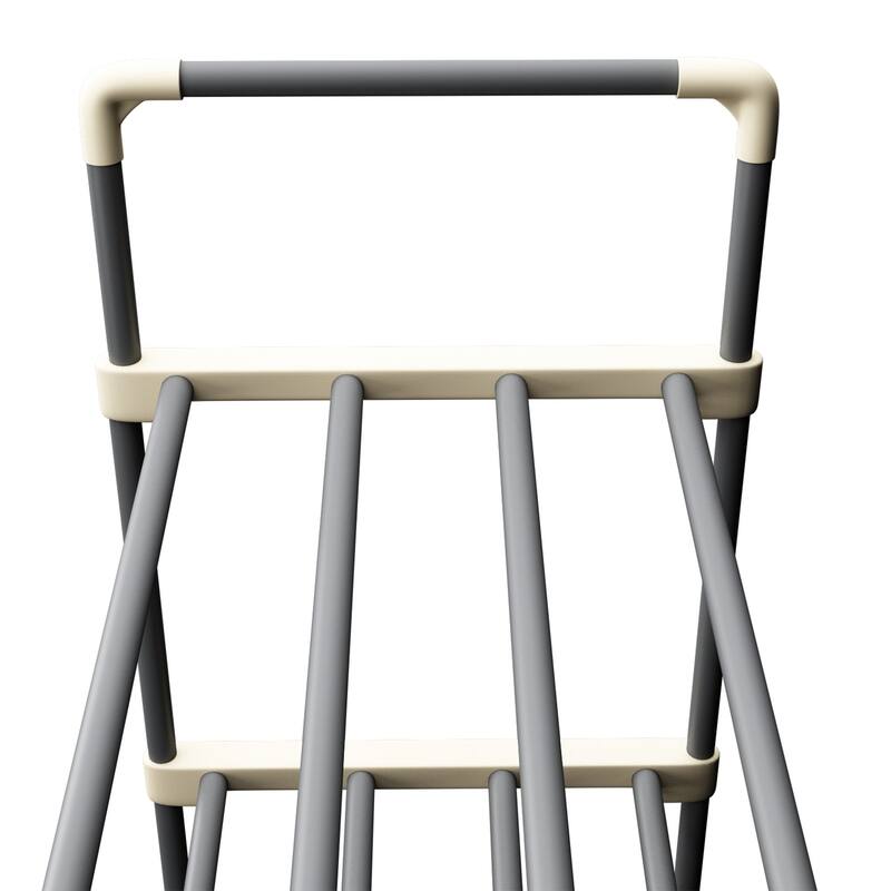 Shoe Rack - 5-Tier Shoe Organizer by Home-Complete (Gray)