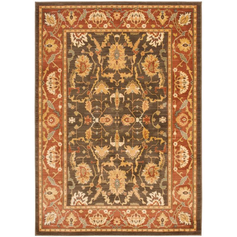 Lauren Ralph Lauren Sheffield Traditional Rug - 9'6" x 13' - Brown/Rust