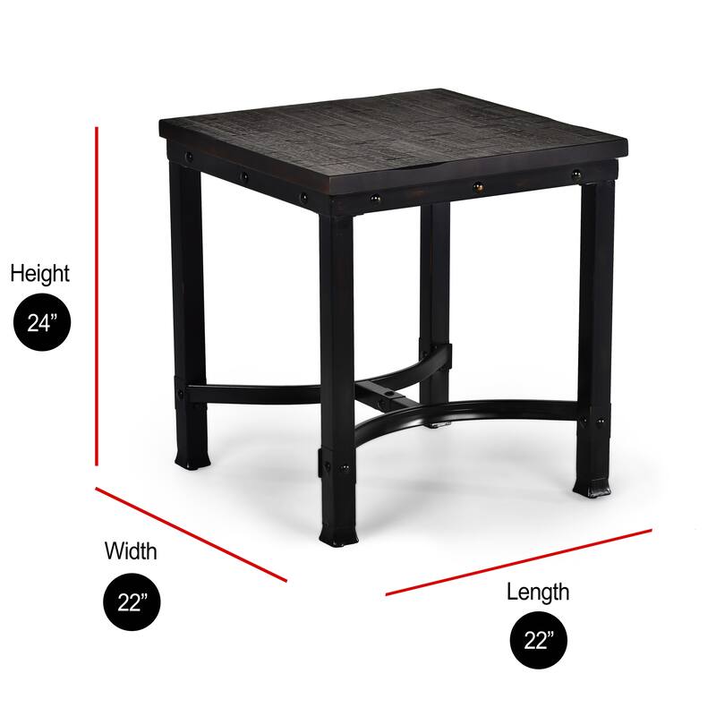 Steve Silver Austin Industrial-style Wood Side Table