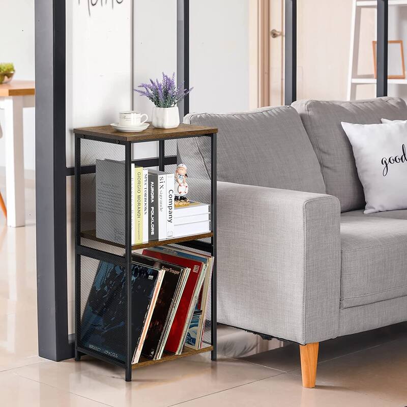 Vinyl Record Storage Holder Turntable Stand Cabinet