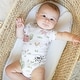preview thumbnail 3 of 4, Sweet Jojo Designs Farm Animals Boy Girl Gender Neutral Unisex 6-12M Baby Clothes Bodysuits 2 Pack Set Watercolor Farmhouse Barn