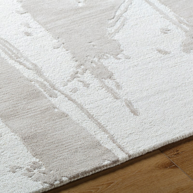 Jarrod Casual Abstract Wool Area Rug
