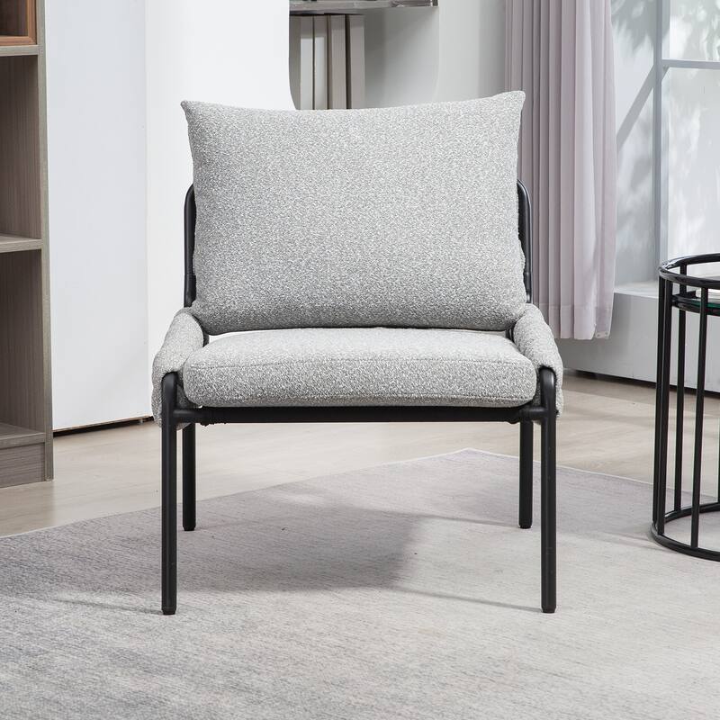 Braided Upholstery Fabric Lounge Chair