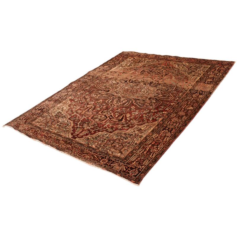 ECARPETGALLERY Hand-knotted Sarabi Copper Wool Rug - 8'9 x 11'2